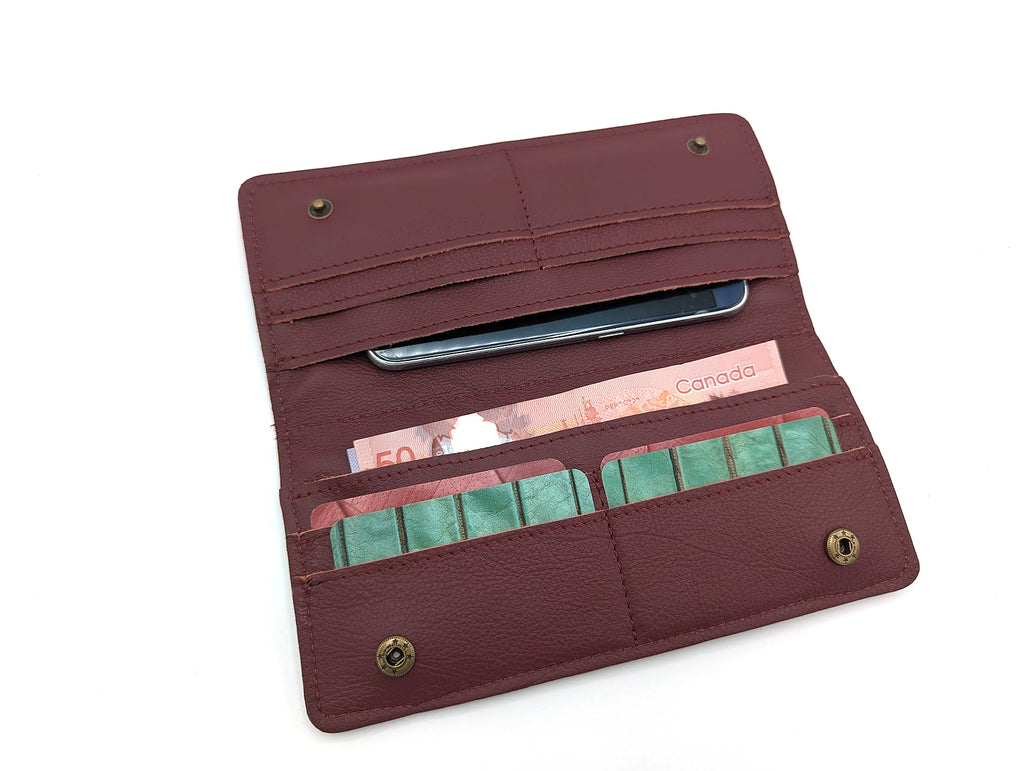 Mariclaro Long Wallet - Burgundy