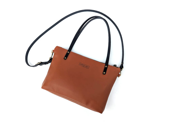 Mariclaro VIE+ Purse - brown / orangy leather